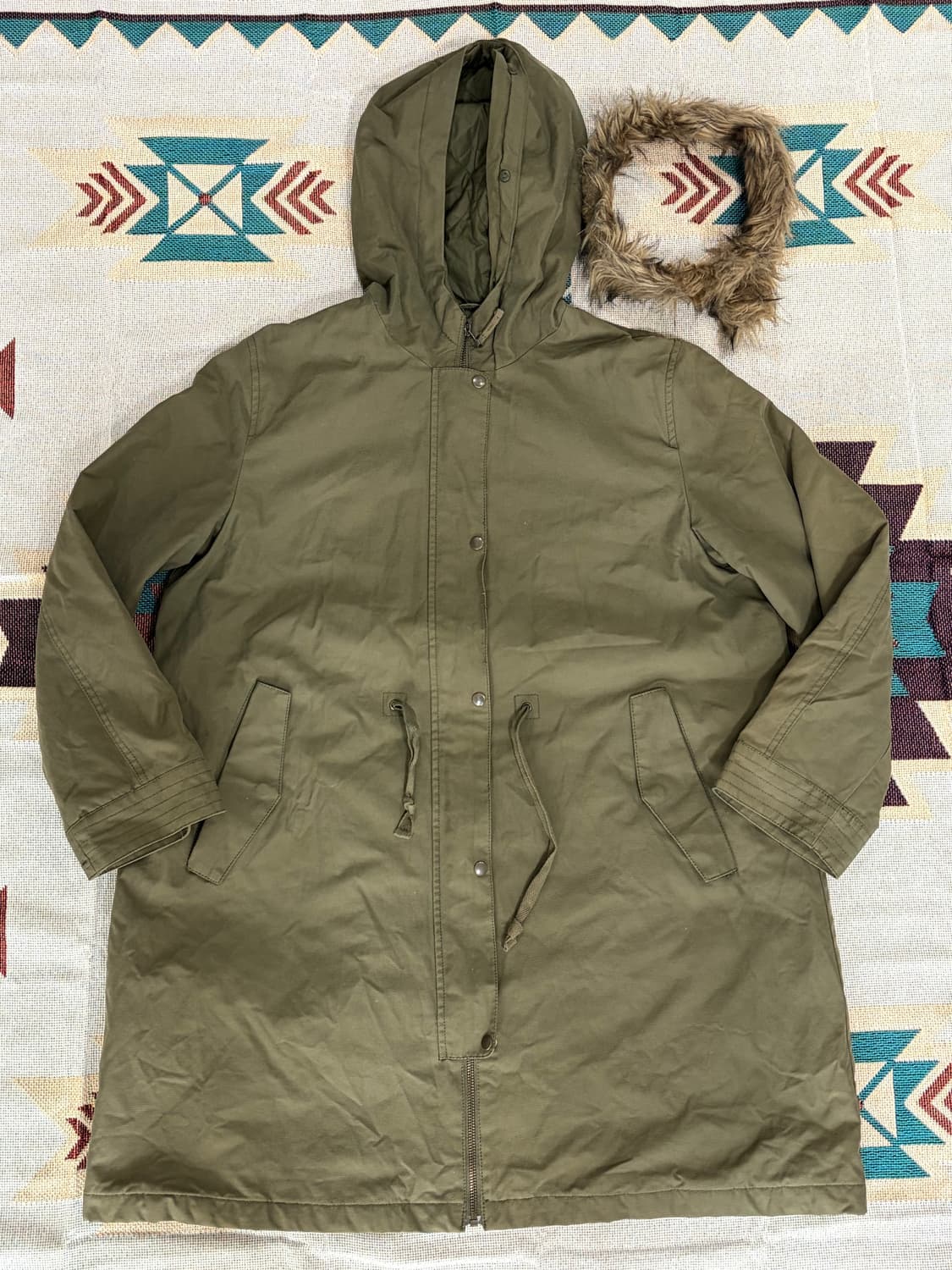 GU Quilted mod parka / 밀리터리 야상 모드 파카 상품이미지1