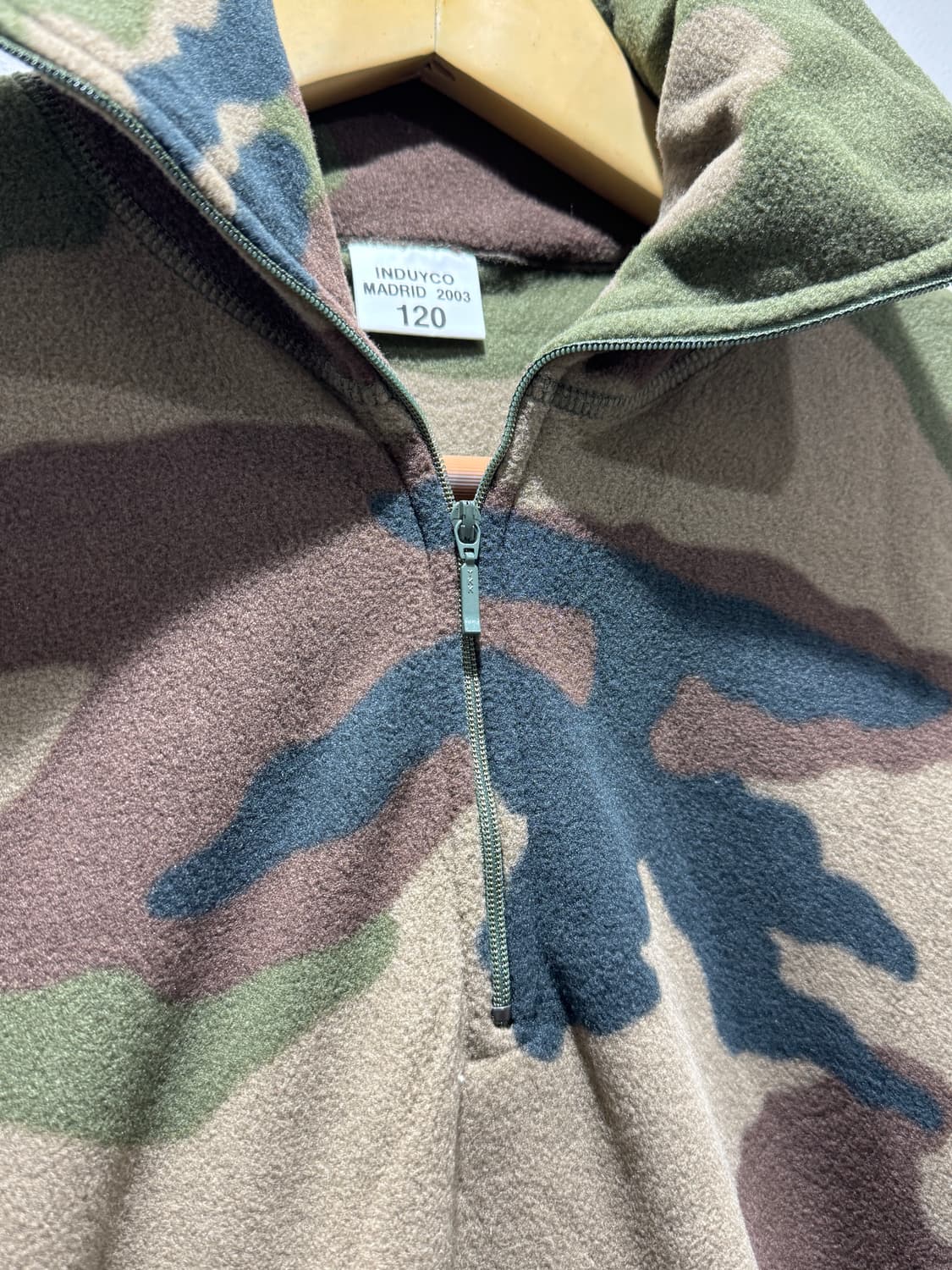 미사용) 프랑스군 CCE카모 하프 집업 플리스 상품이미지2