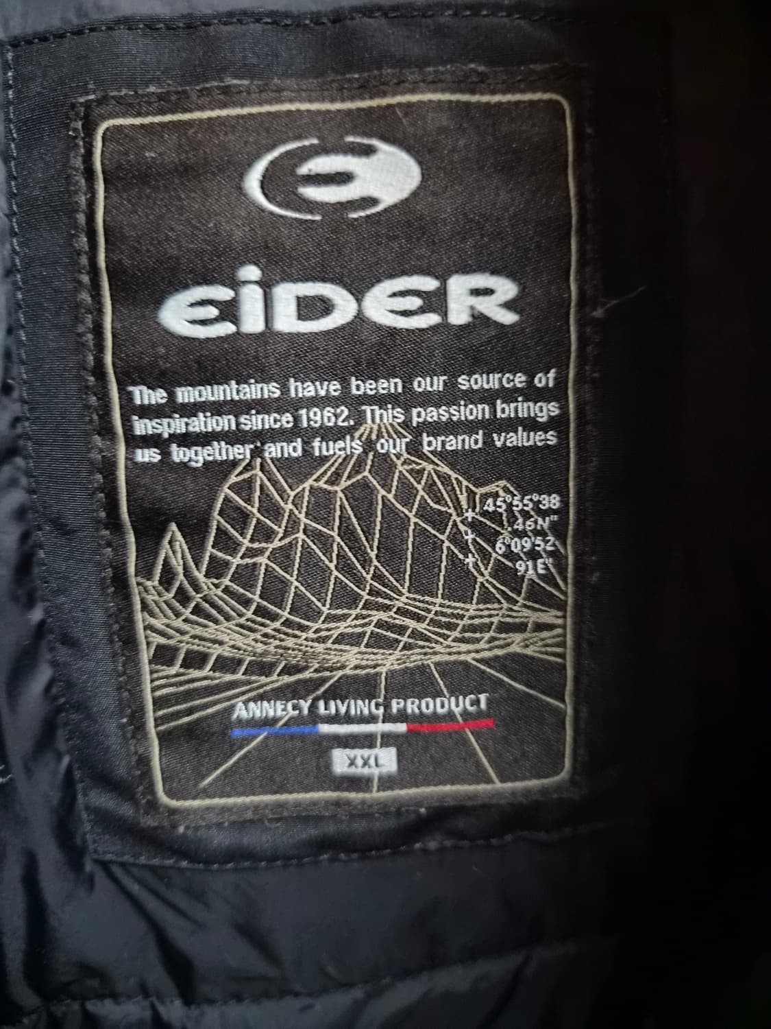 2XL/110) EIDER 아이더 덕다운 패딩 팝니다 상품이미지3