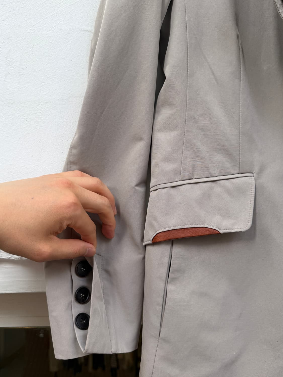 TUMI 투미 더블 브레스트 트렌치 코트 XS 상품이미지5