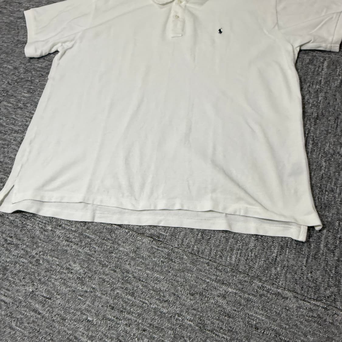 빈티지 폴로카라 반팔티 (White) | 스티치 커스텀제품 상품이미지2