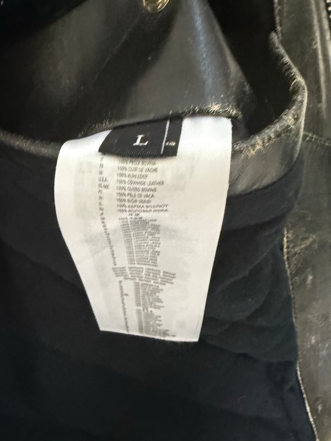 디젤 카우레더 싱글자켓 상품이미지3