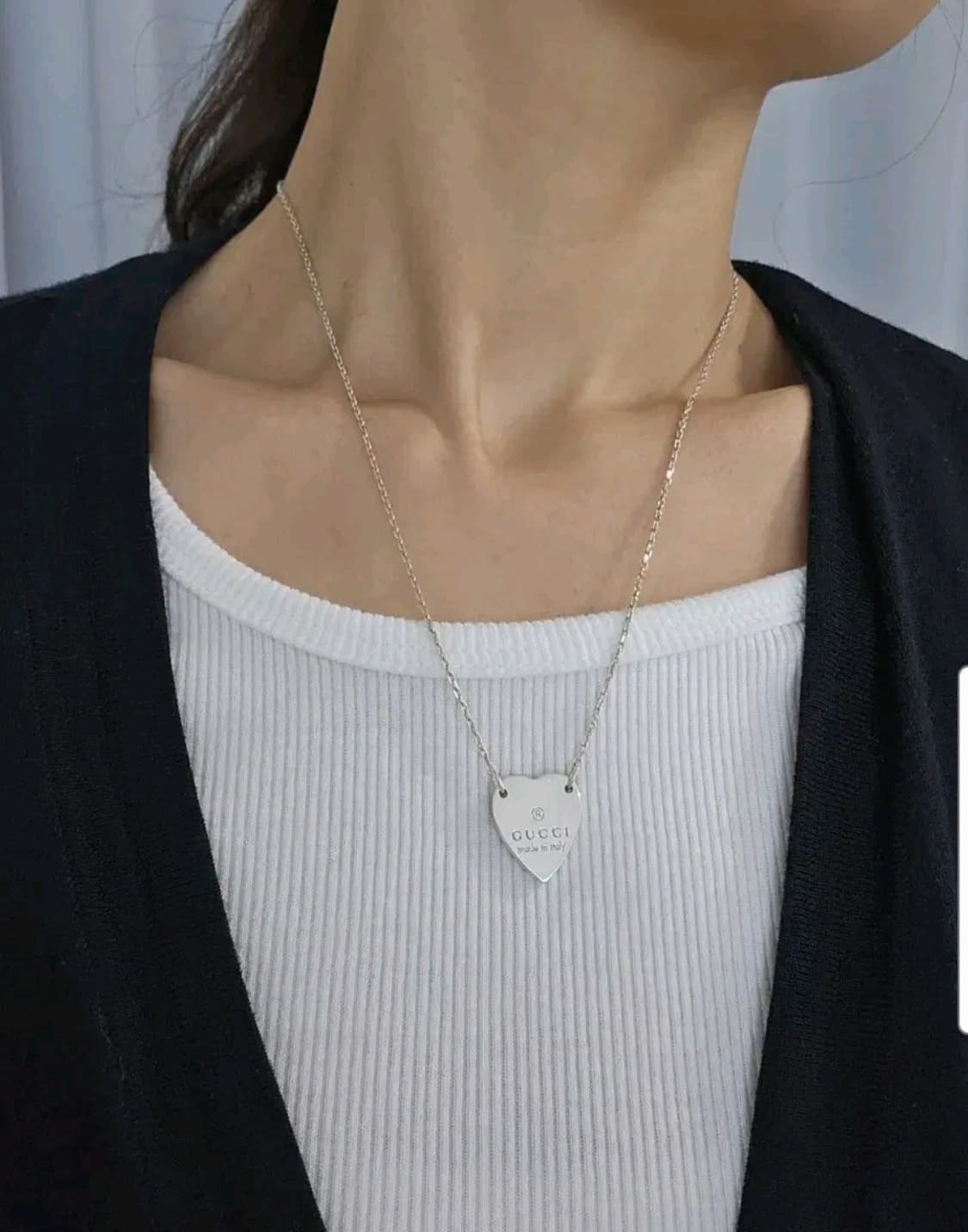 구찌 트레이드마크 하트 목걸이 [정품] 상품이미지7