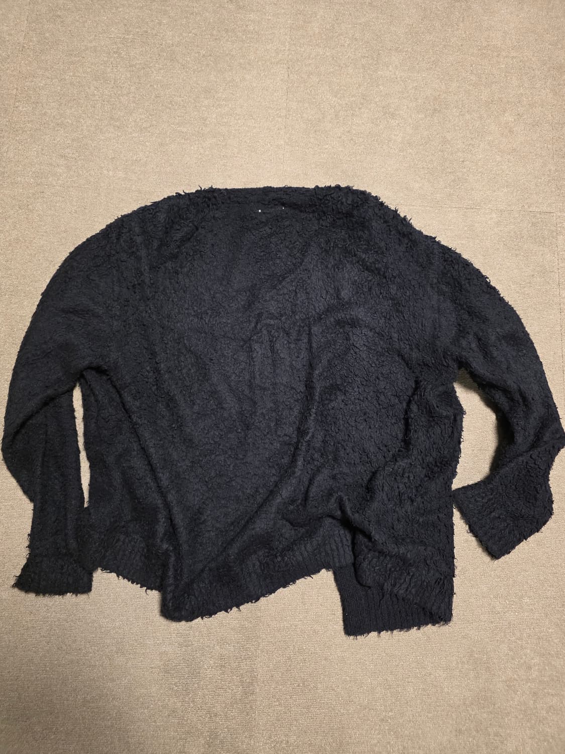 [2] 마인데님 쉐기 모헤어 니트 가디건 상품이미지4