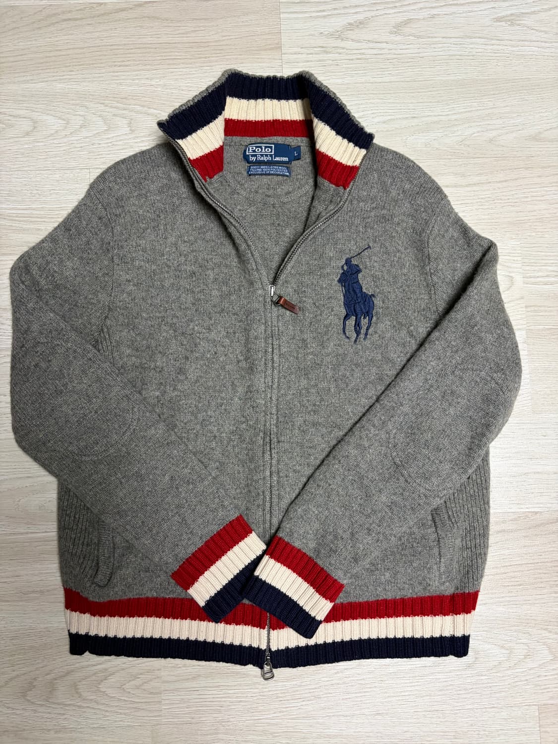 폴로 빅포니 투웨이 니트집업 상품이미지1