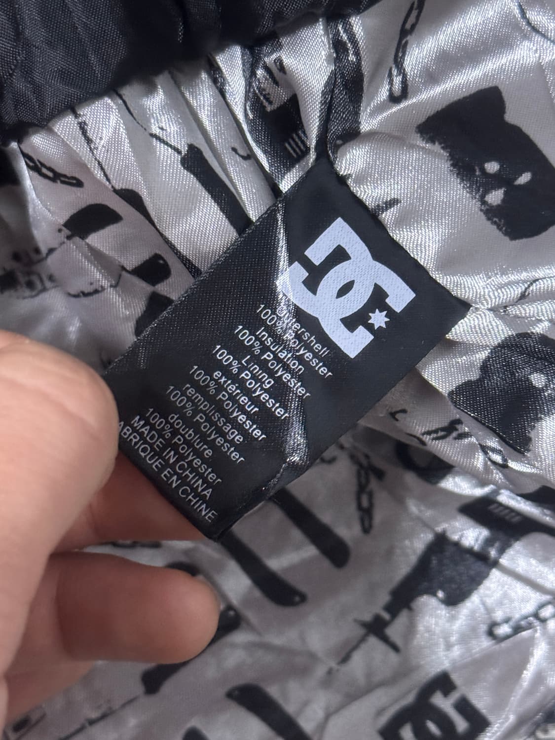 Dc shoes exotex 8000 모노그램 체인 패턴 자켓 y2k 상품이미지10