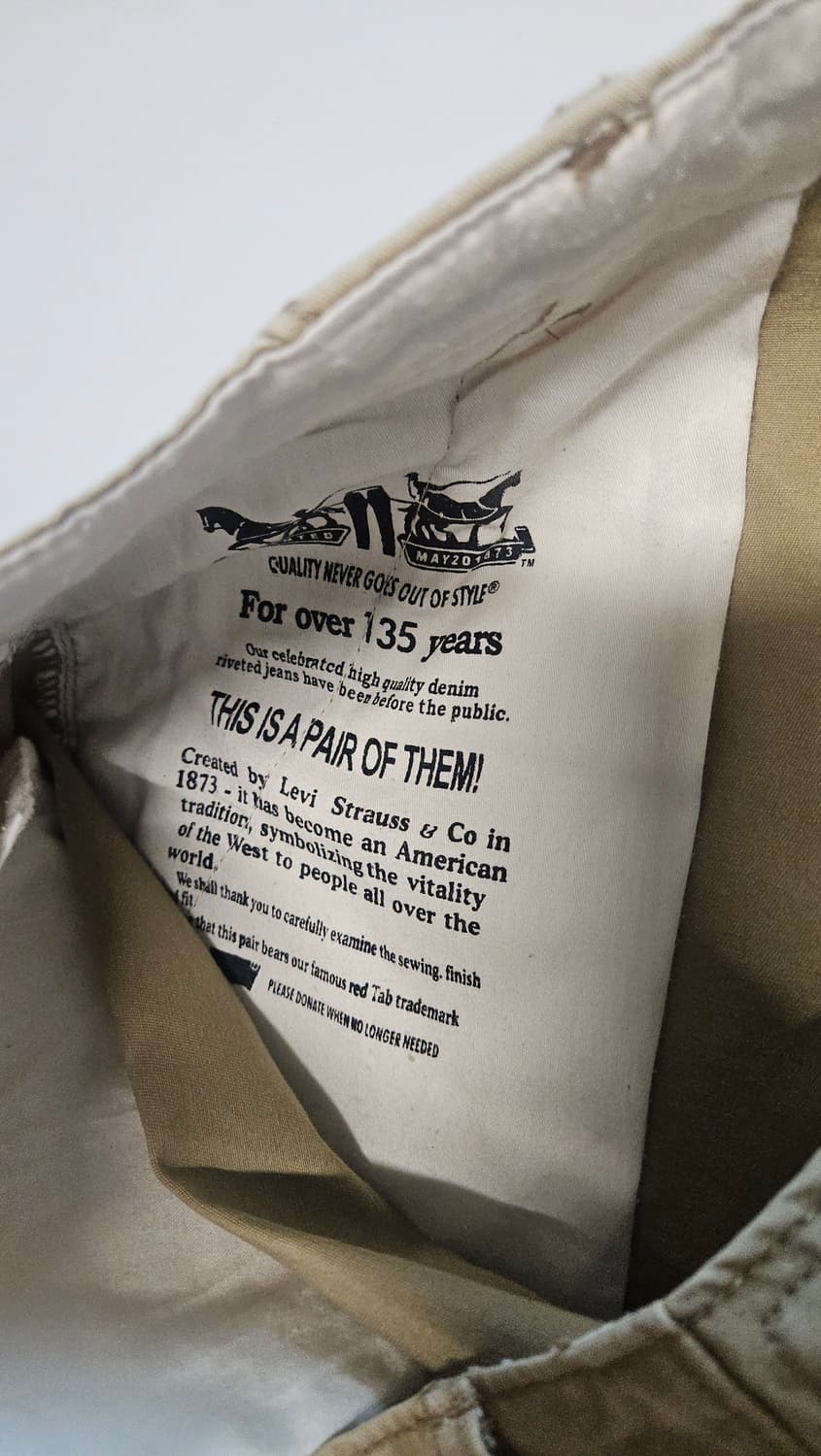 Levi's 리바이스 베이지 치노 반바지 (W33) 상품이미지6