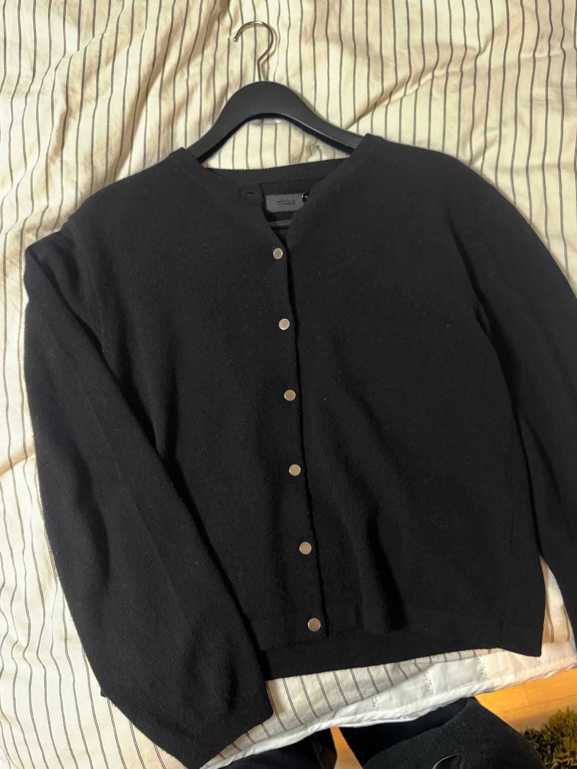 머듈 가디건 블랙 3size 상품이미지1