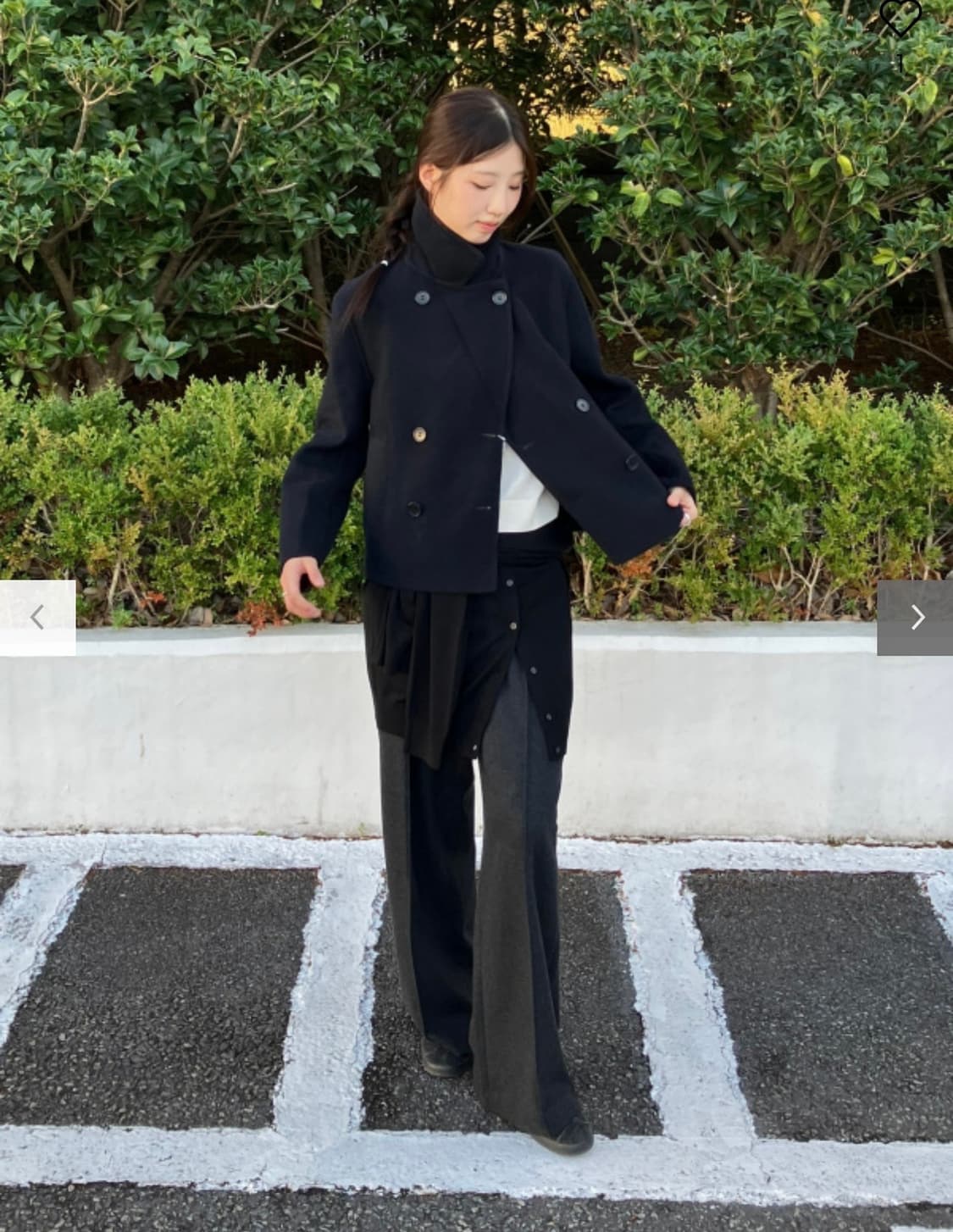 유니클로 더블페이스 쇼트코트 상품이미지2