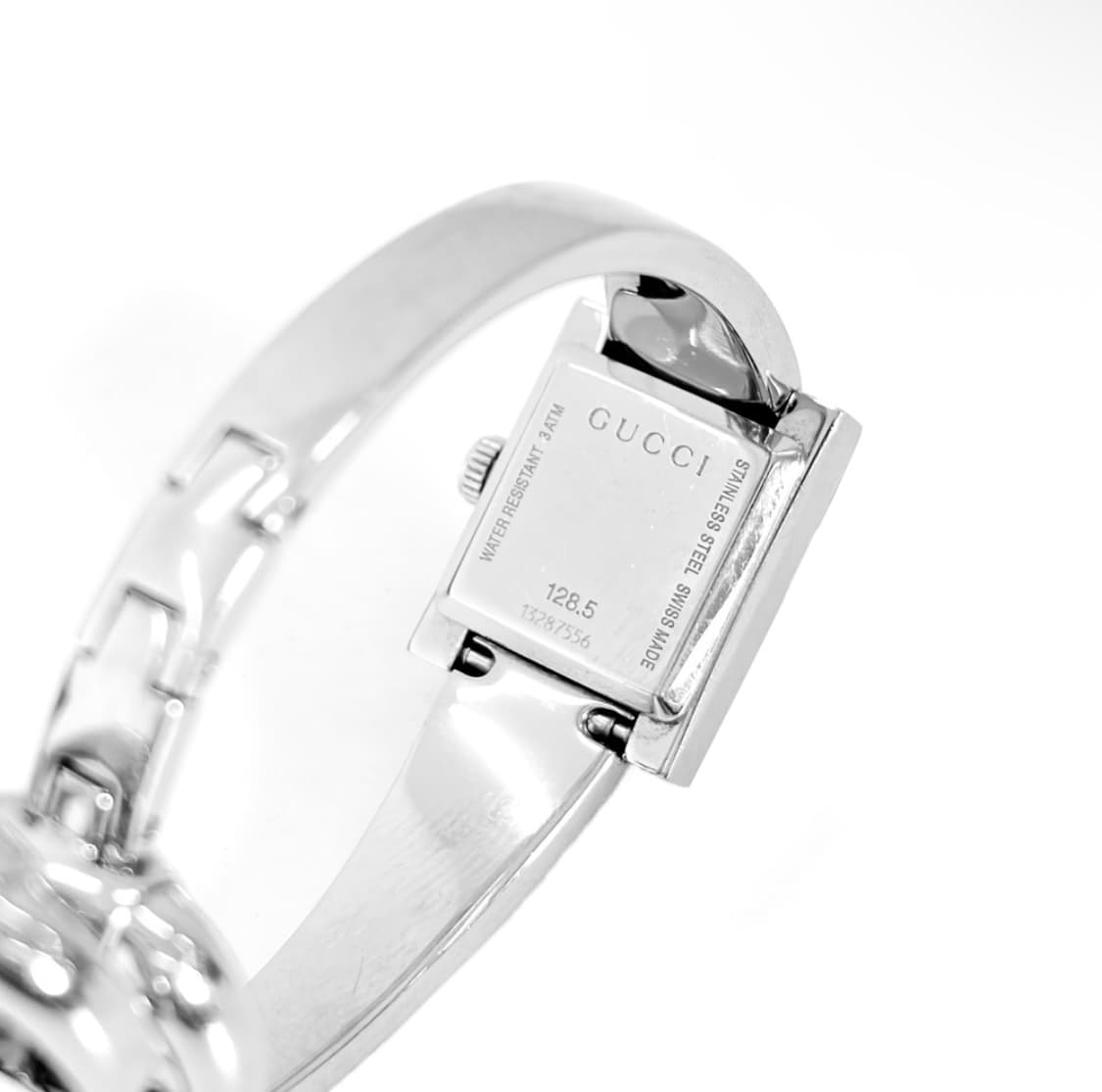 [OS] 구찌 여성 GG로고 사각 스퀘어 베이지 프레임 여성 뱅글 시계 상품이미지6