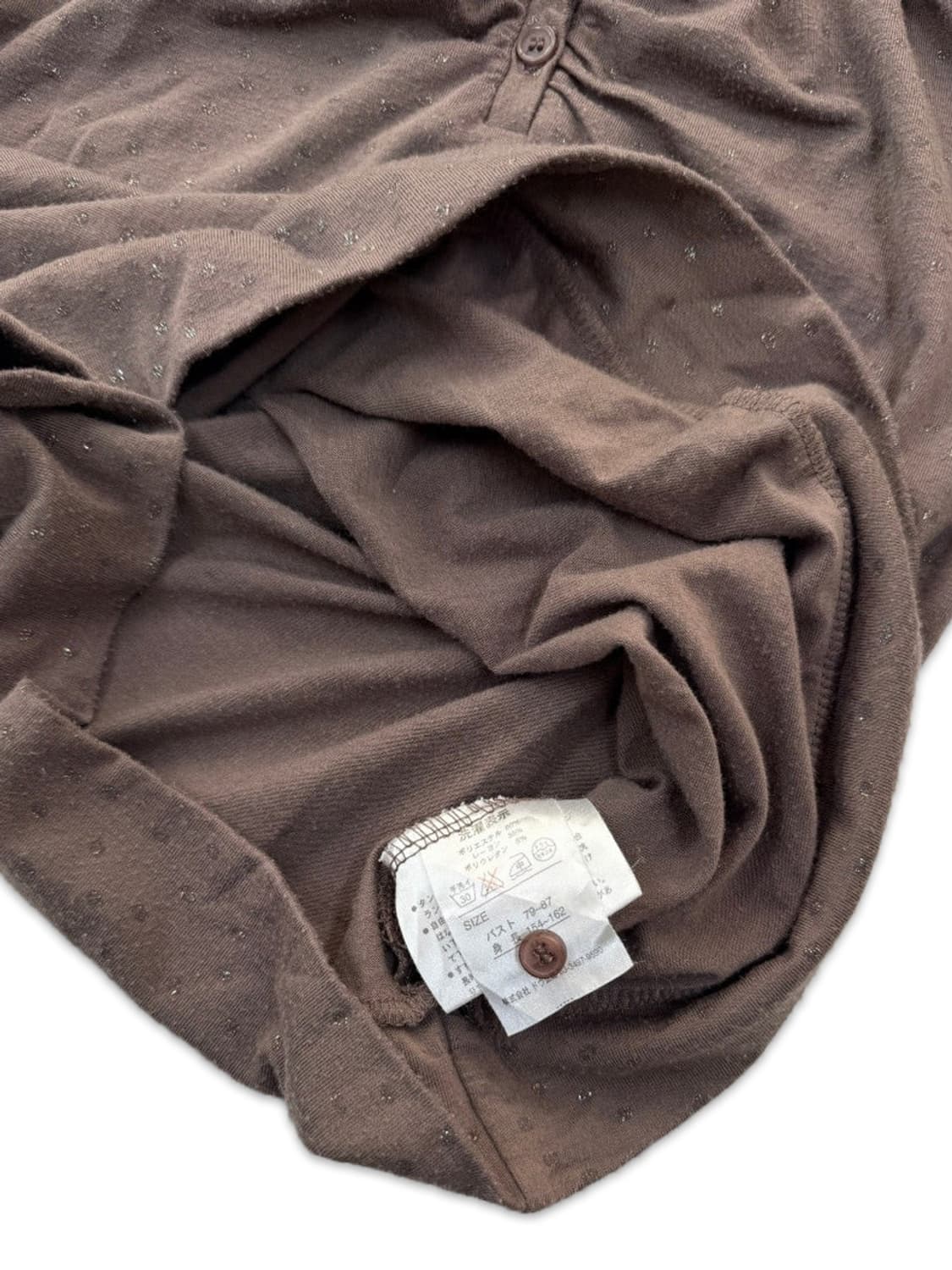 빈티지 브라운 셔랑 긴팔티 상품이미지4