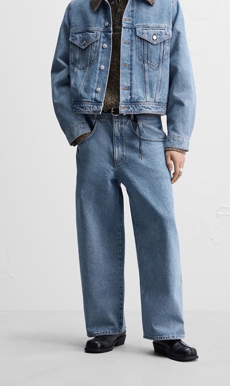 자라 x 나누시카 데님 크롭진  상품이미지2