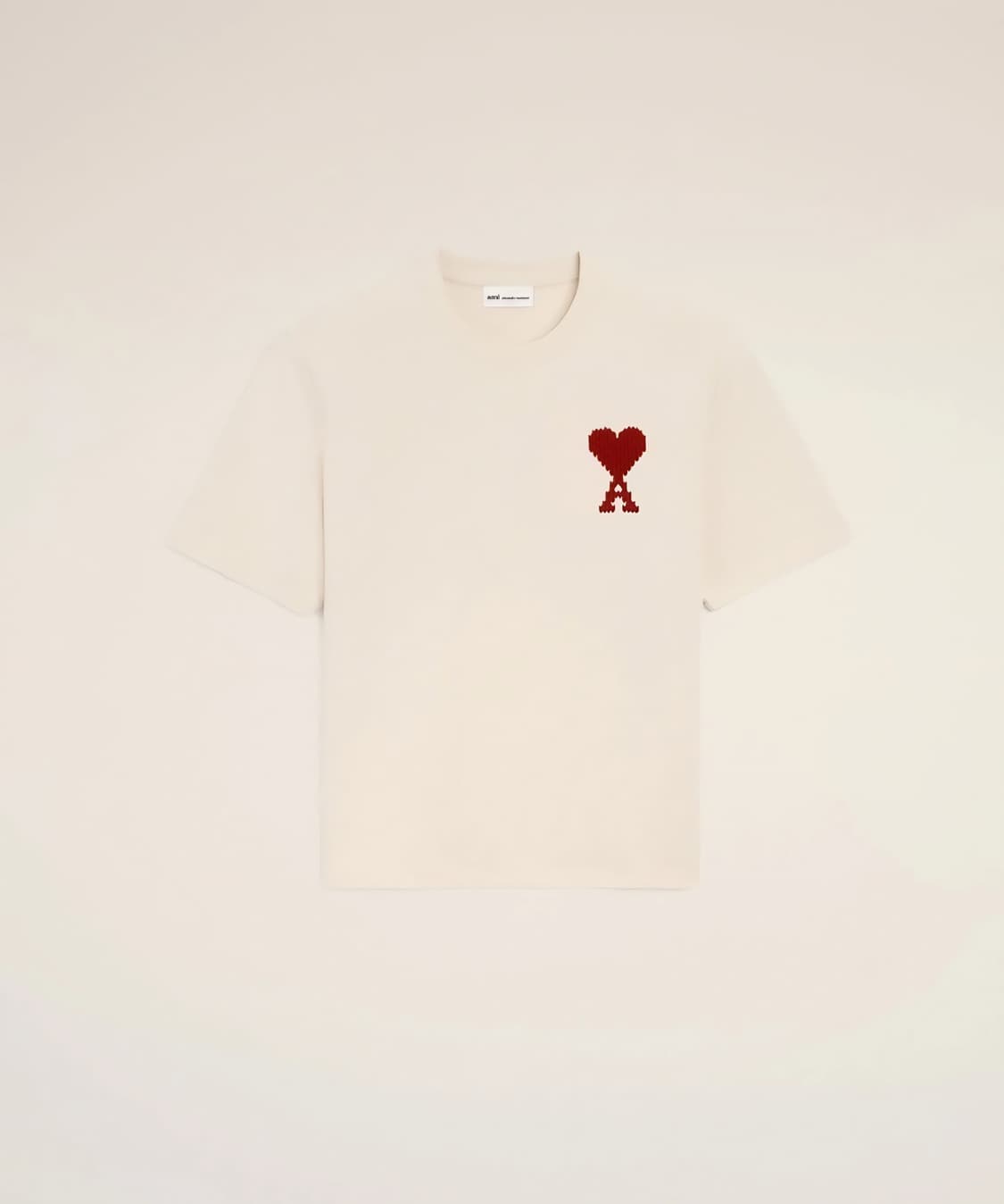 초특가/큐알정품인증>아미 드 꾀흐 빅로고 반팔티 (베이지 / 아이보리) 상품이미지3