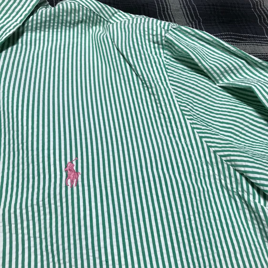 폴로 클래식핏 스트라이프 셔츠 극미중고 박스포함 상품이미지3