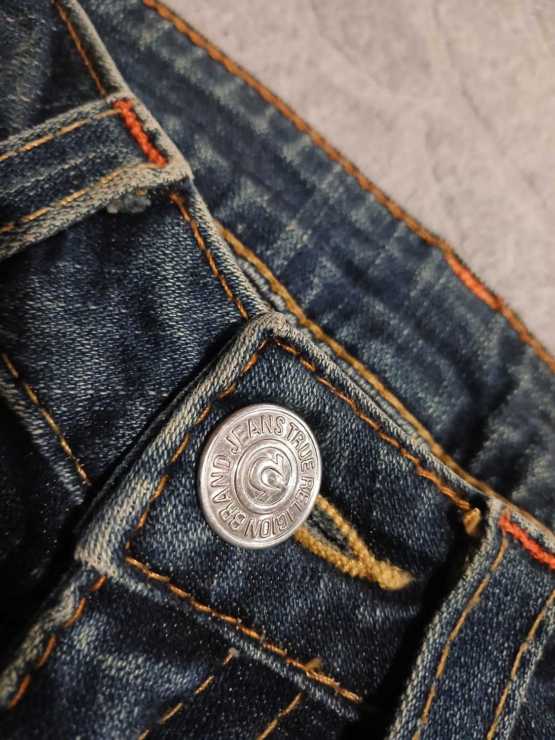 트루릴리전 빈티지 워싱 데님 팬츠 29-30 상품이미지4