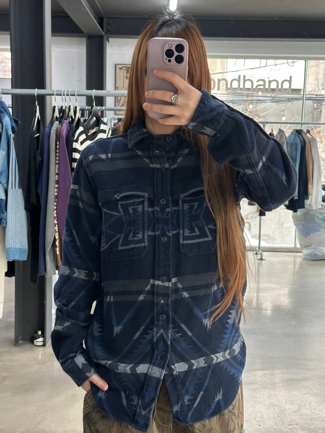 폴로랄프로렌 90s 네이티브 플란넬 셔츠  상품이미지1