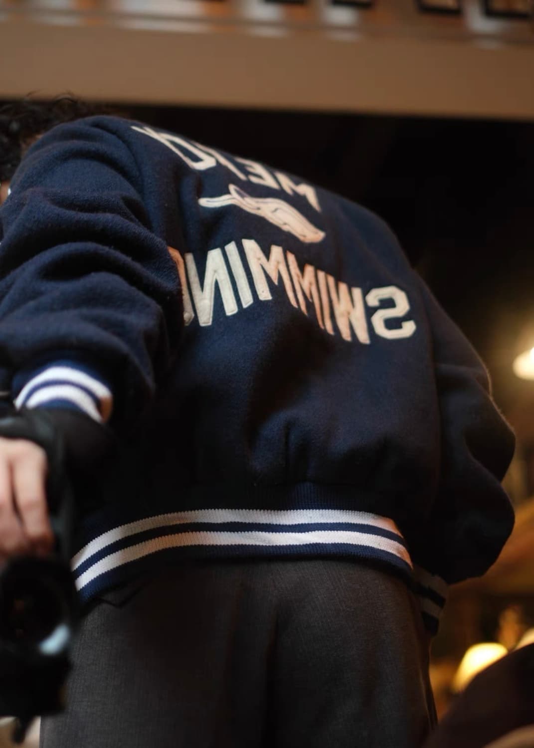 70-80s 미국 빈티지 바시티 자켓 (Swimming 모델) 상품이미지5