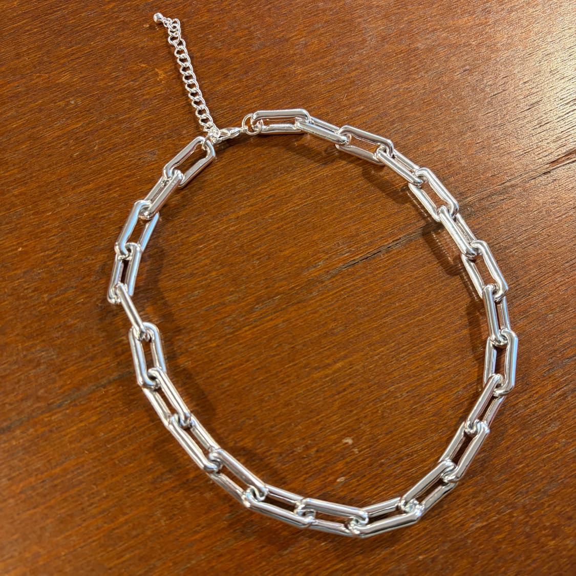 새상품 신주 실버코팅 체인 목걸이 상품이미지3