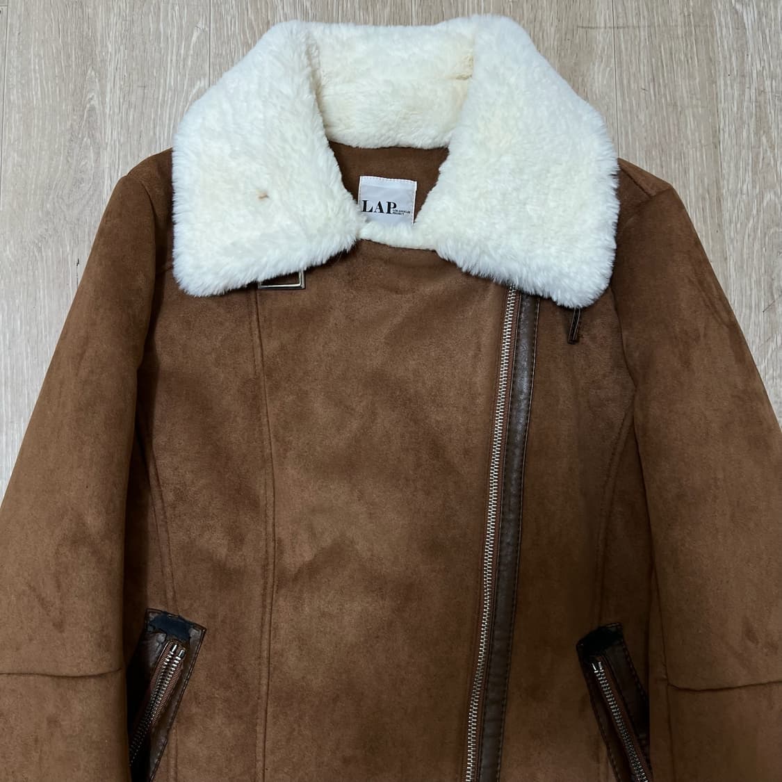 랩 LAP 여성 스웨이드 무스탕 자켓 85-90-160  상품이미지2