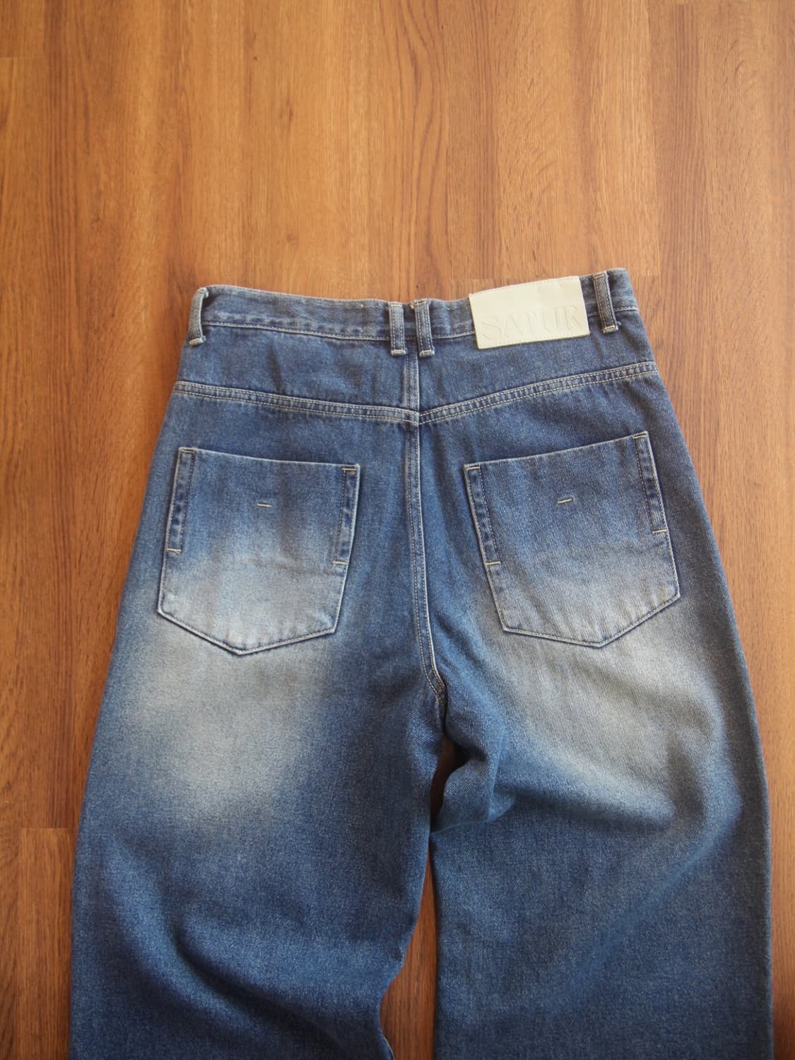 세터 빈티지 워싱 와이드 데님 팬츠 상품이미지6