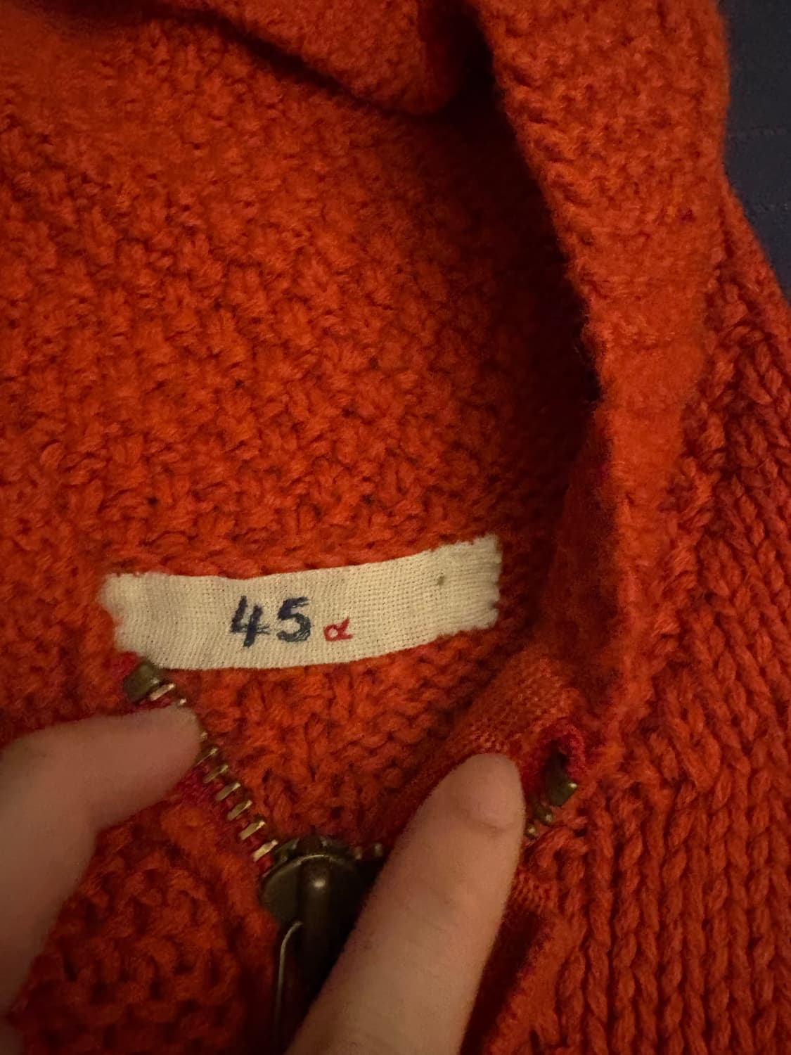 45rpm(45r) 케이블 니트 후디집업 팔아요! 상품이미지2