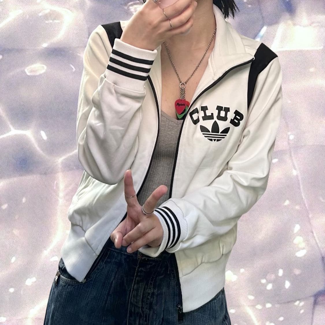 00s 아디다스 올드스쿨 클럽 져지 화이트 대장 90 상품이미지3