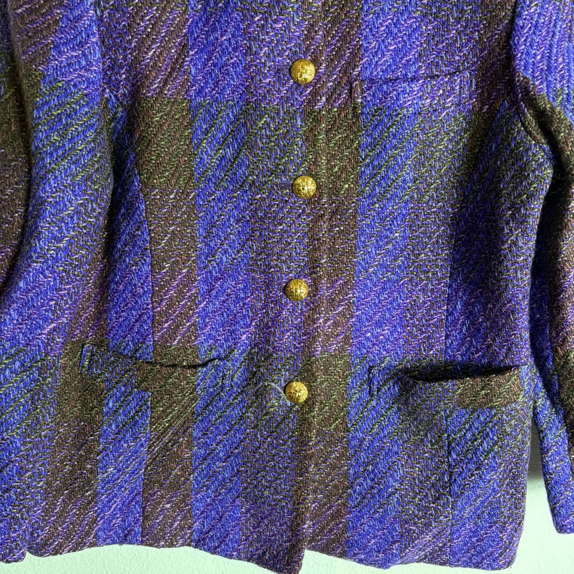 VINVERT 빈티지 보라 트위드 자켓(Free) 상품이미지4