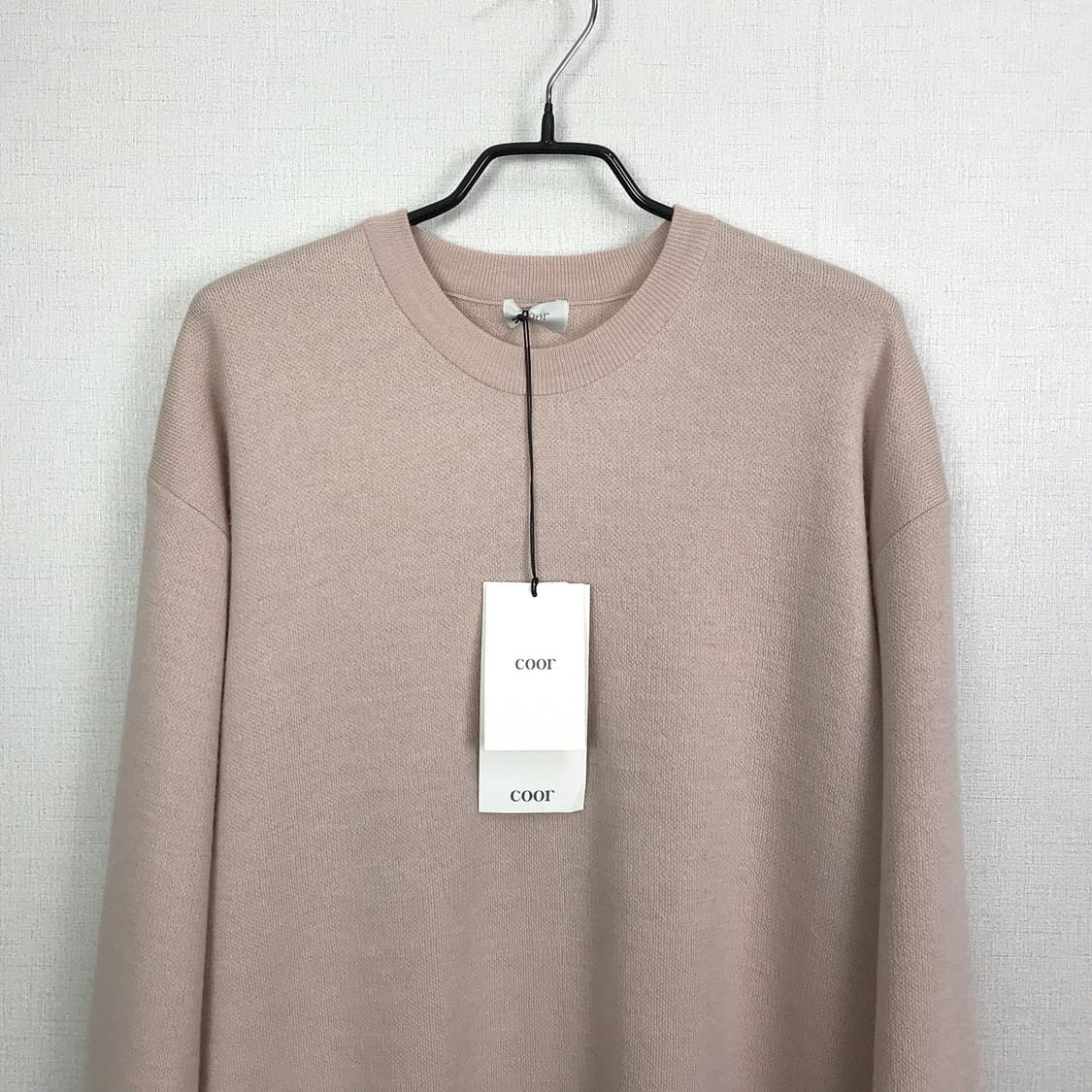 쿠어 coor 니트 핑크 남성XL 상품이미지3