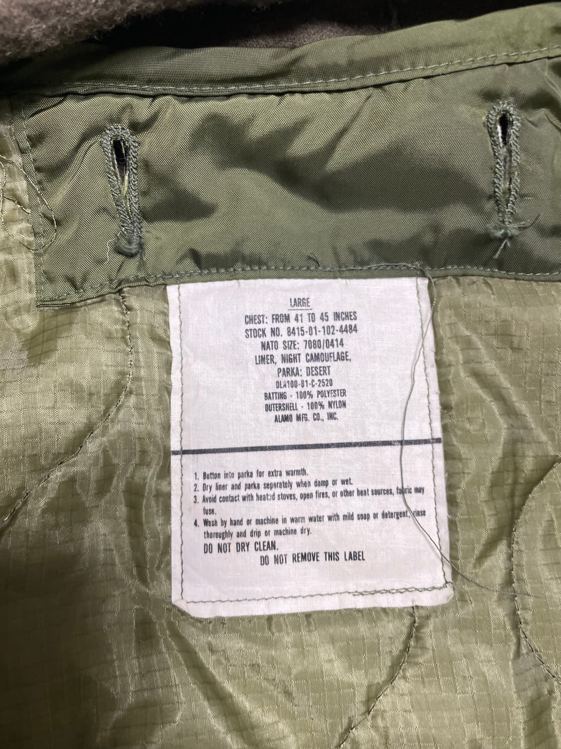 m65 피쉬테일 오리지널 라지 풀세트 데드스탁급 상품이미지3