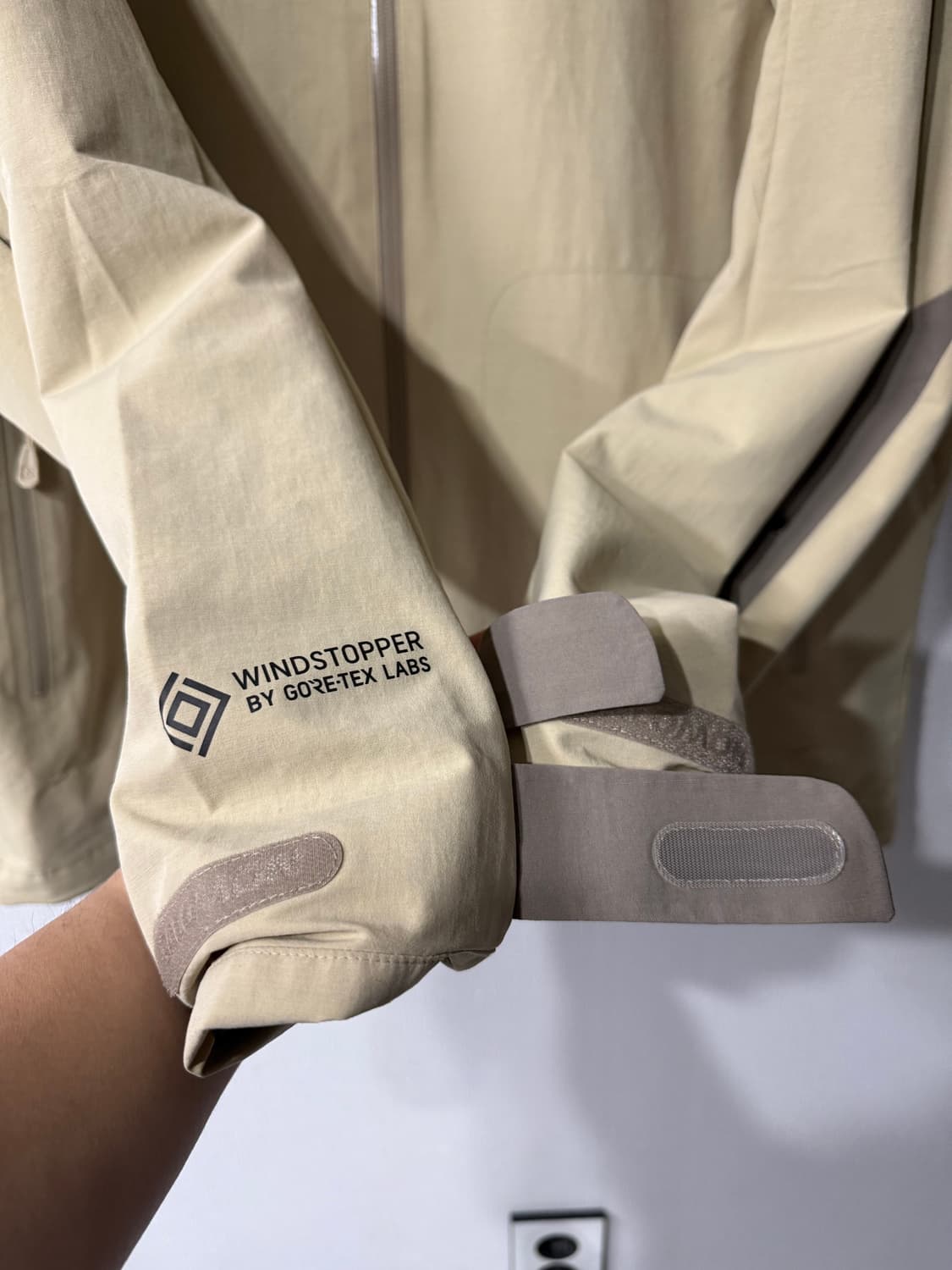 [2XL] 살로몬 윈드스토퍼 풀집업 자켓 베이지컬러 상품이미지5