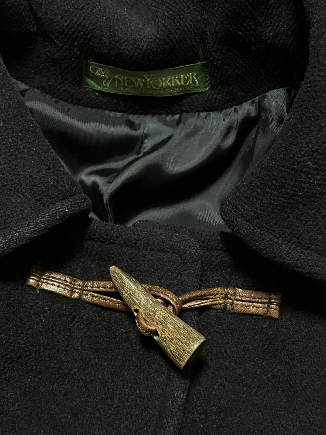 New Yorker 후드 더플 울 코트 상품이미지3