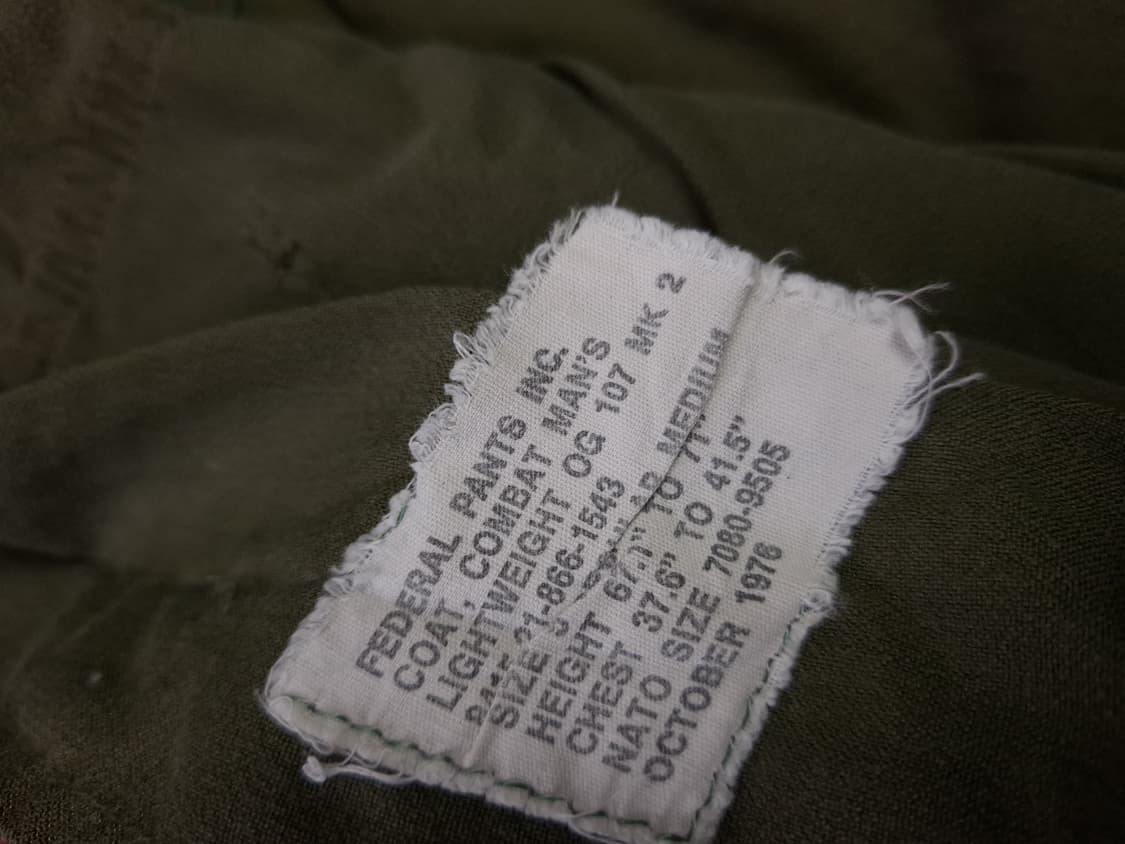 오리지날 캐나다군 정글퍼티그 상품이미지3