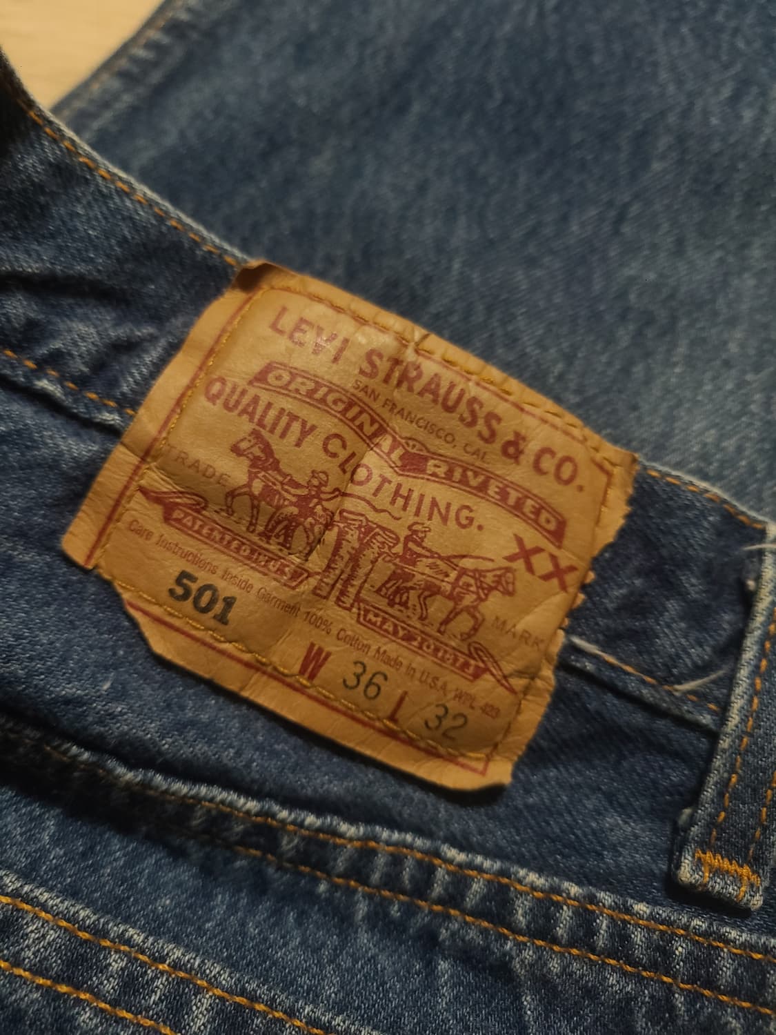 리바이스 90s USA 501데님 36 32 상품이미지4