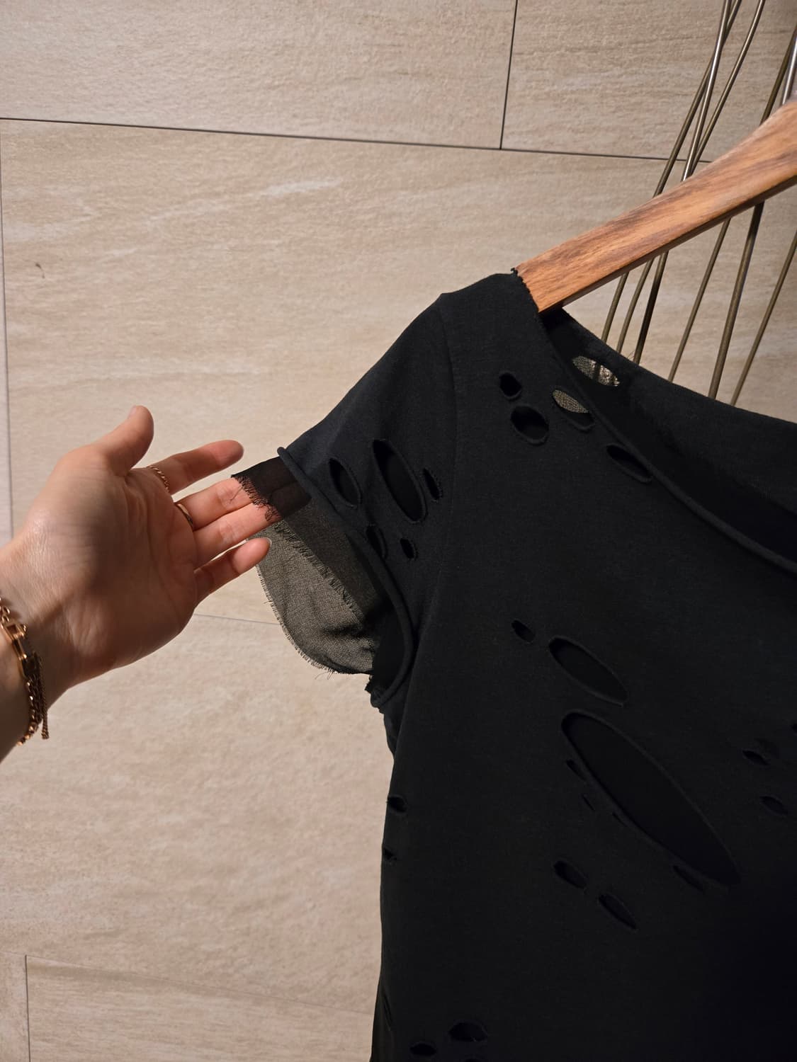 [xs] 비비안웨스트우드 시스루 레이어드 반팔티 상품이미지3