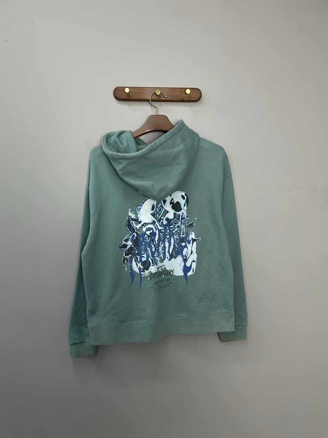 아카이브 볼드 x 가터 갤러리 SAY NO 후드티 H1741 상품이미지4