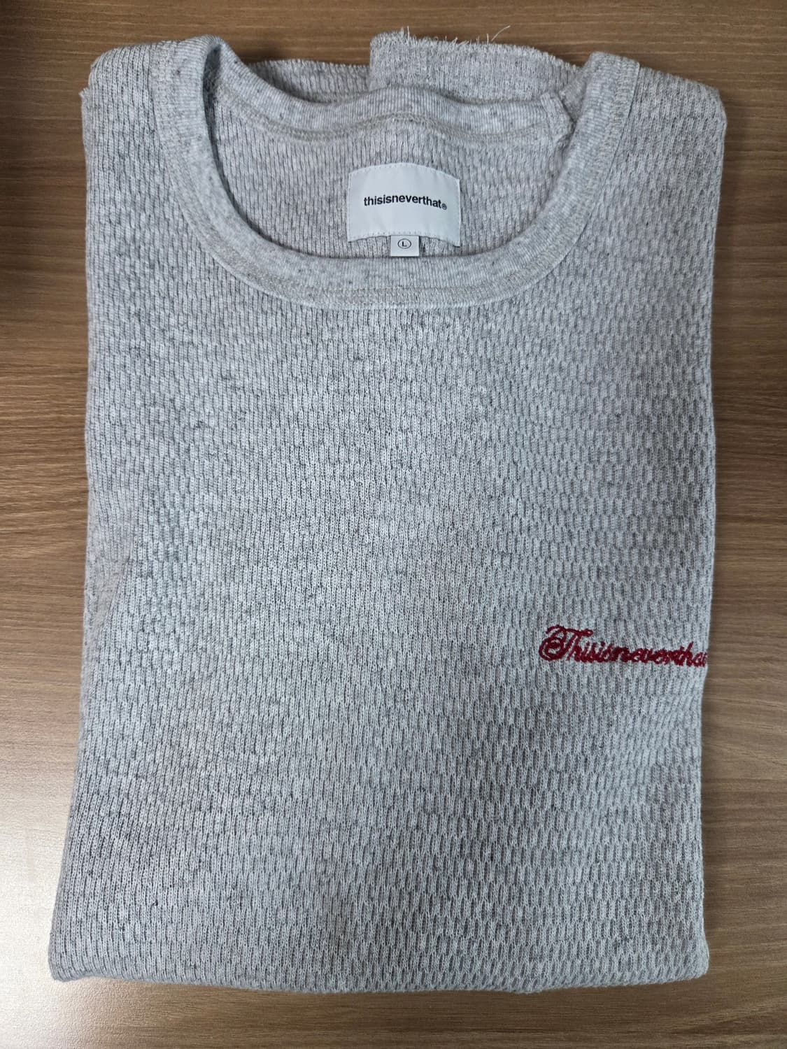 Waffle Tee Heather Grey 상품이미지2