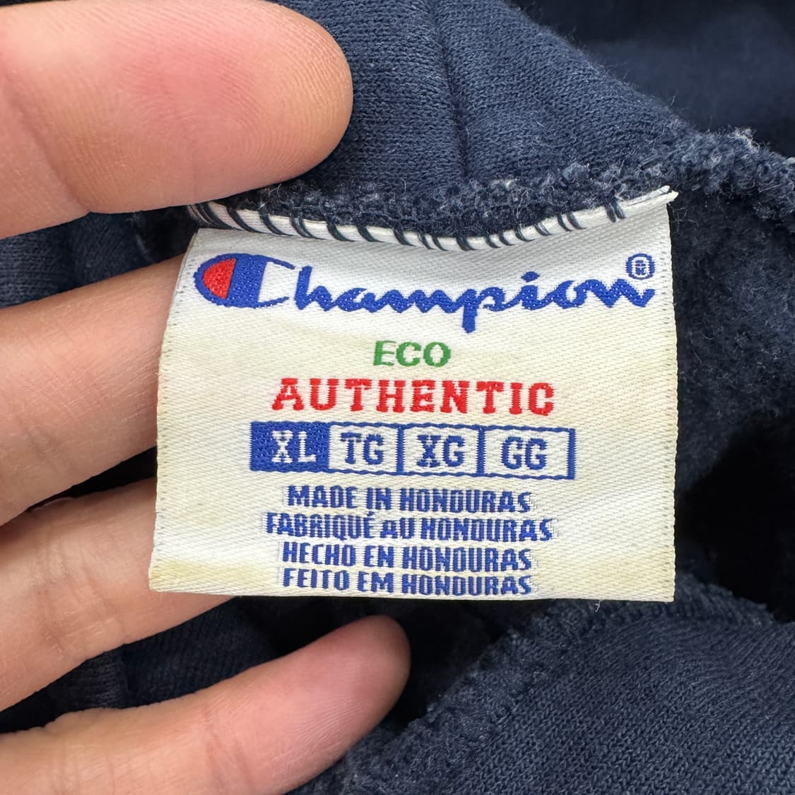 XL 챔피온 패트리어츠 네이비 후드 티셔츠  상품이미지4