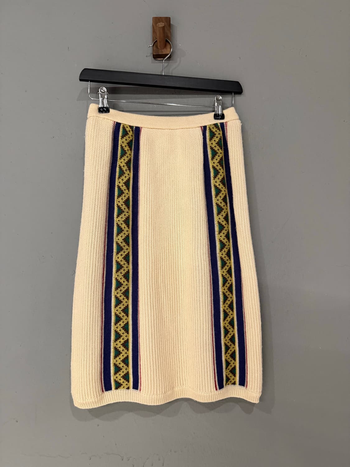 ethnic pattern point wool skirt 상품이미지4