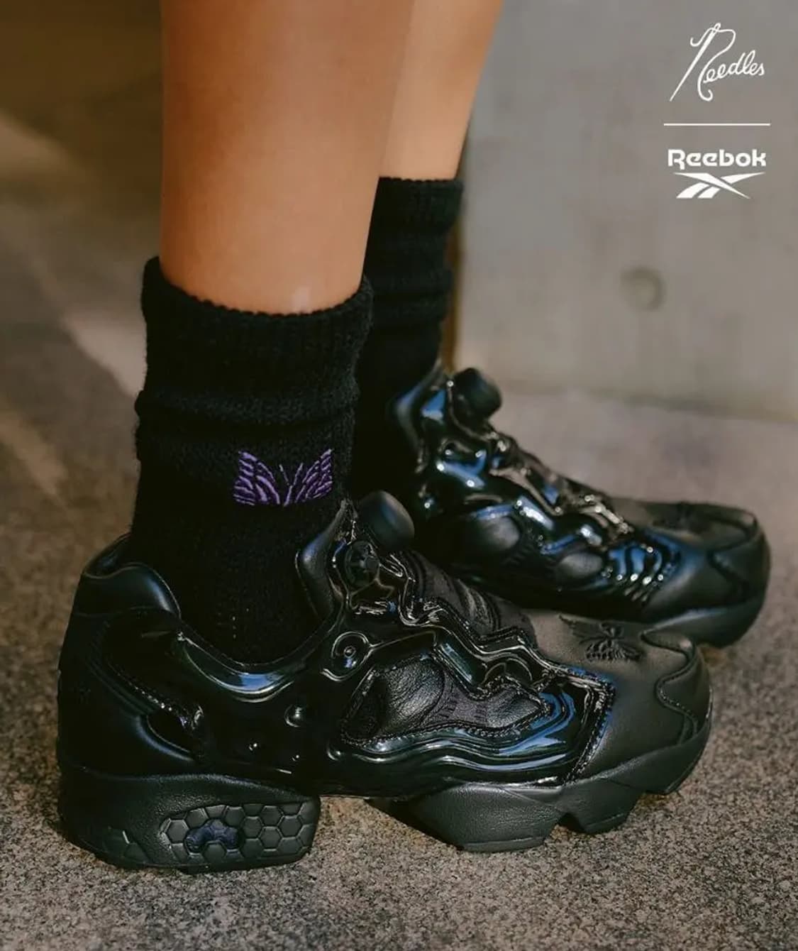 280 새제품) 리복 x 니들스 인스타펌프 퓨리 94 블랙 상품이미지3