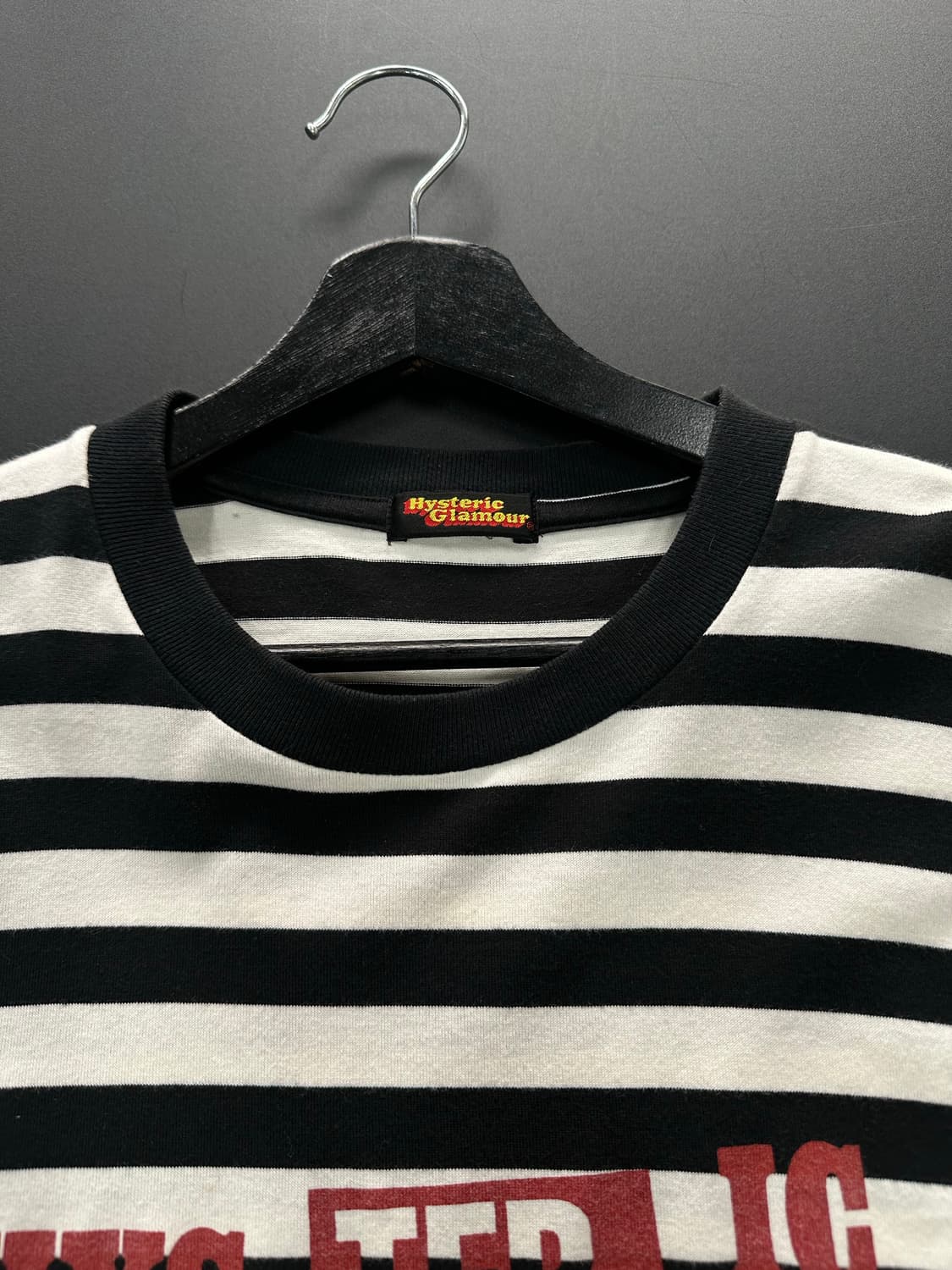 히스테릭글래머 90s Hys레터링 스트라이프 롱슬리브긴팔티 상품이미지6