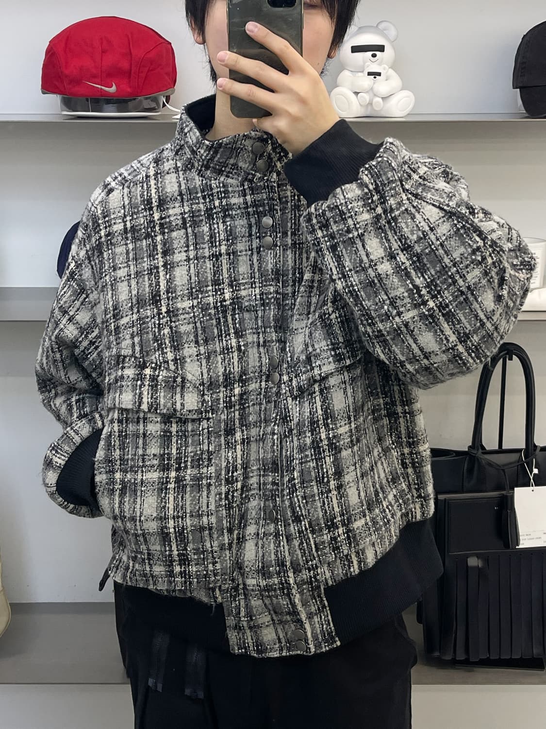 Saotome & Camp 트위드 울 봄버 자켓 상품이미지2