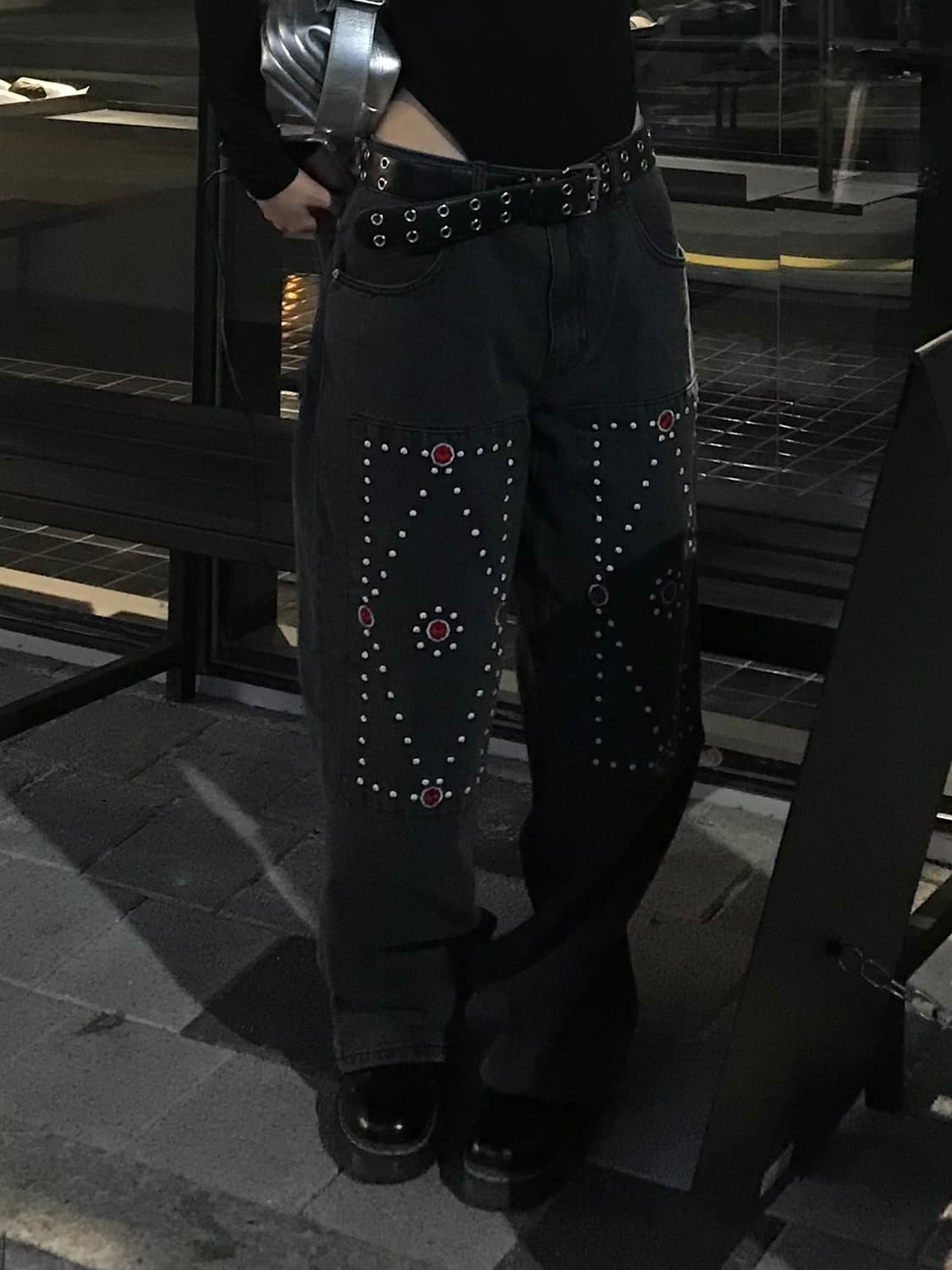 모어댄파라다이스 큐빅 엠보이더리 데님  상품이미지8