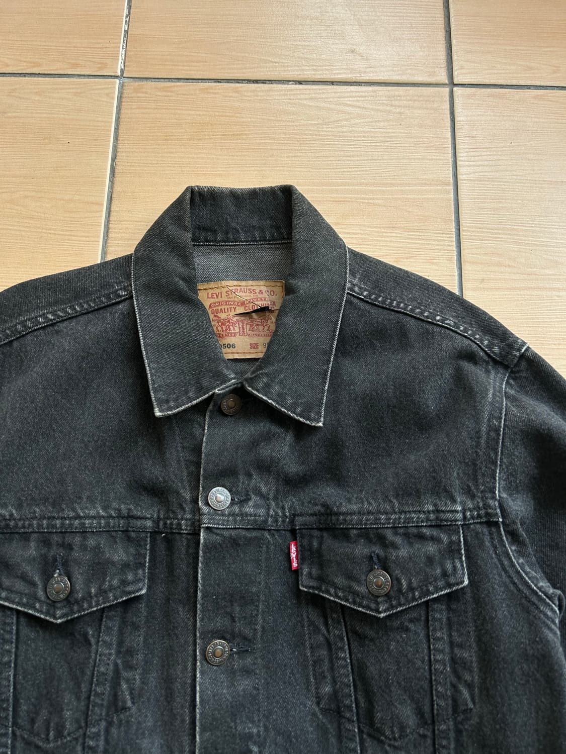 90‘s 리바이스 70506 블랙 트러커자켓 상품이미지2