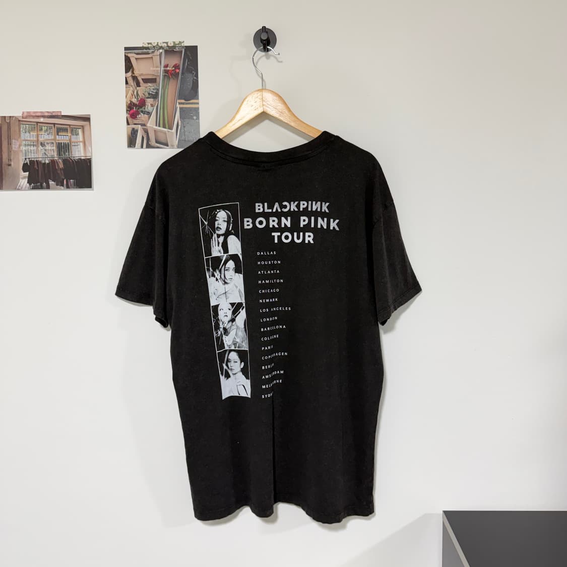[M] 블랙핑크 BORN PINK 월드투어 티셔츠 상품이미지2