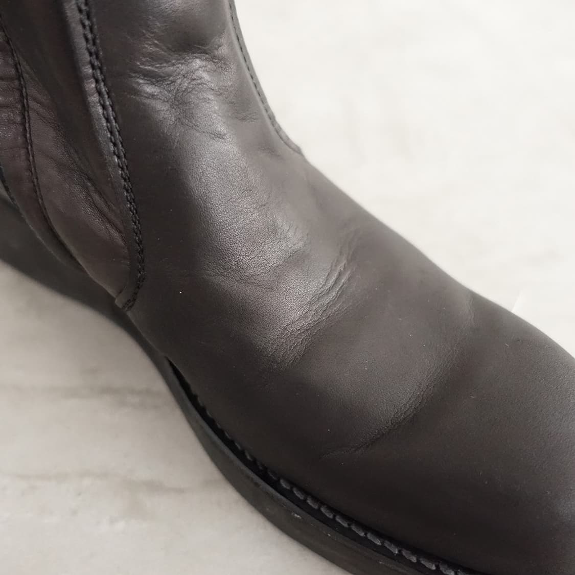 요지 야마모토 레이디스 가죽 니트라이너 부츠 상품이미지7
