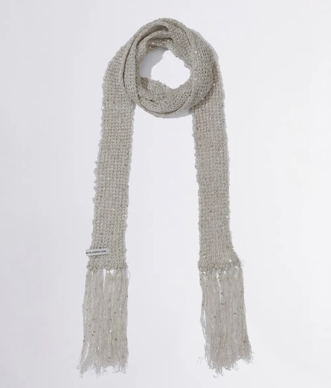 스컬프터 Skinny Sequin Scarf Silver  상품이미지1