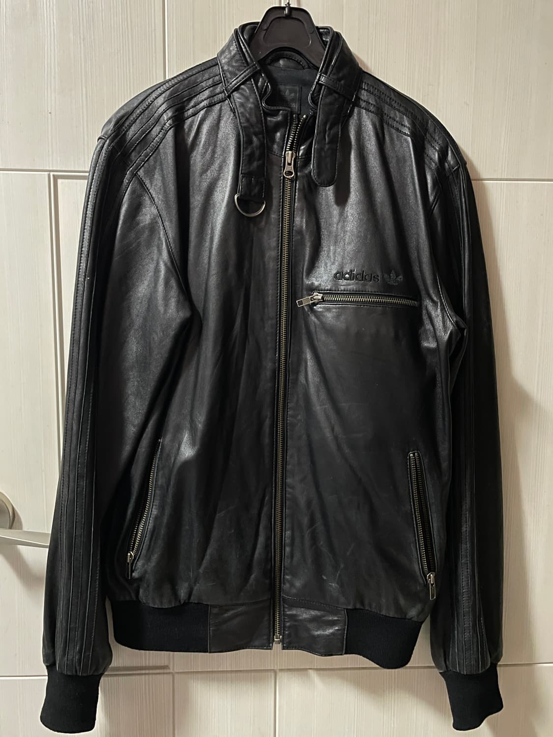 아디다스 베켄바우어 레더 집업 상품이미지1