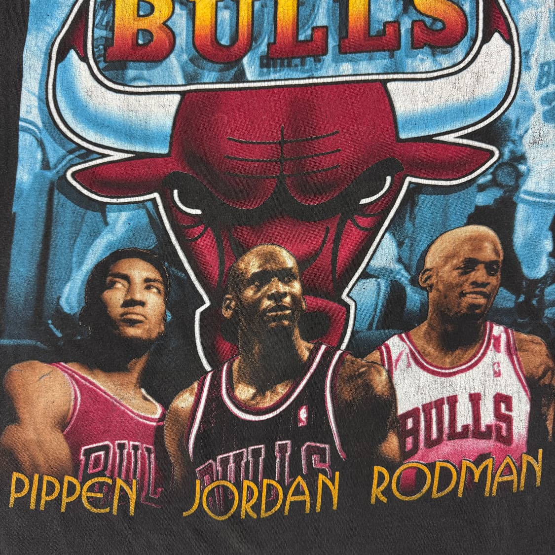 빈티지 90s Chicago Bulls 시카고 불스 마이클 조던 랩티셔츠 상품이미지5