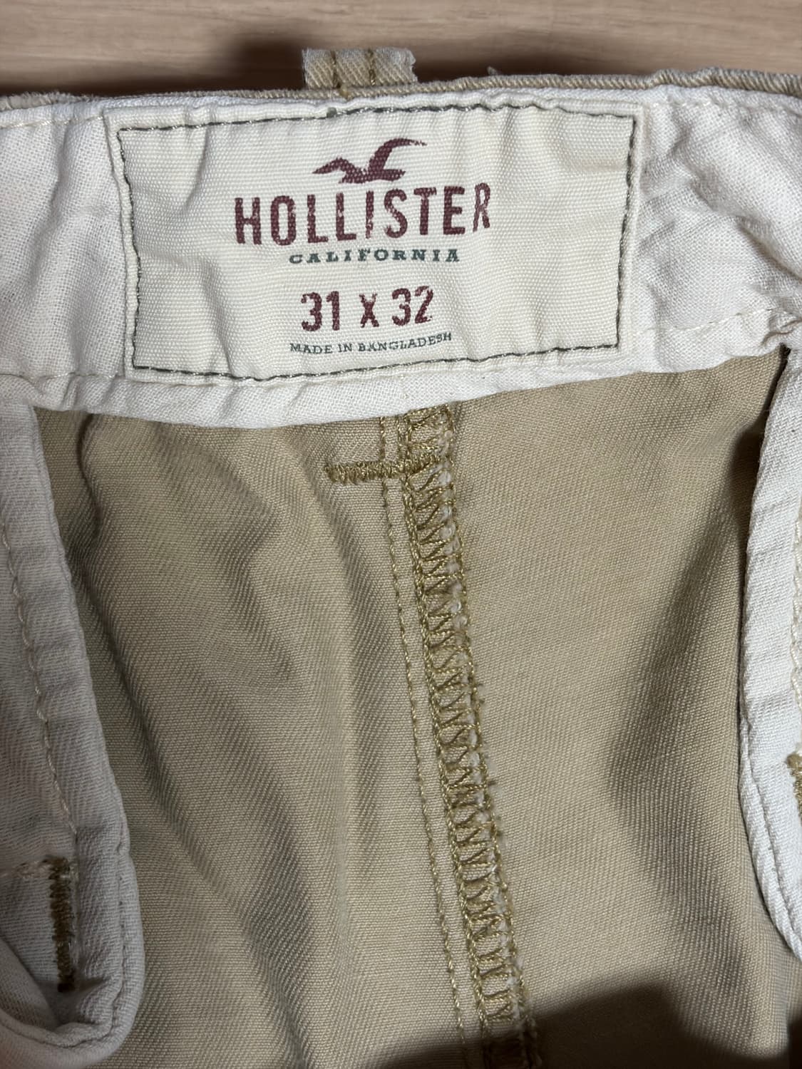 홀리스터 베이지 면바지  상품이미지2
