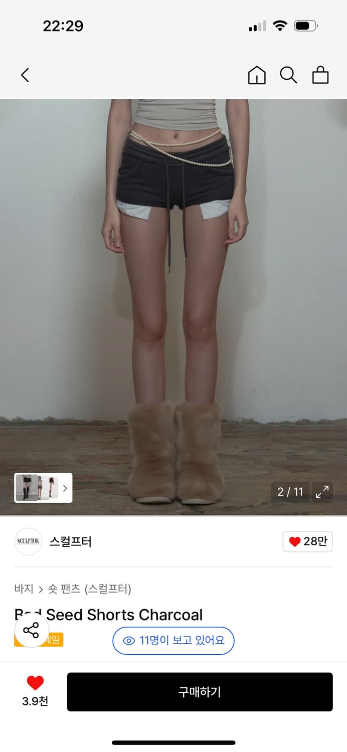Bad Seed Shorts Charcoal 상품이미지5